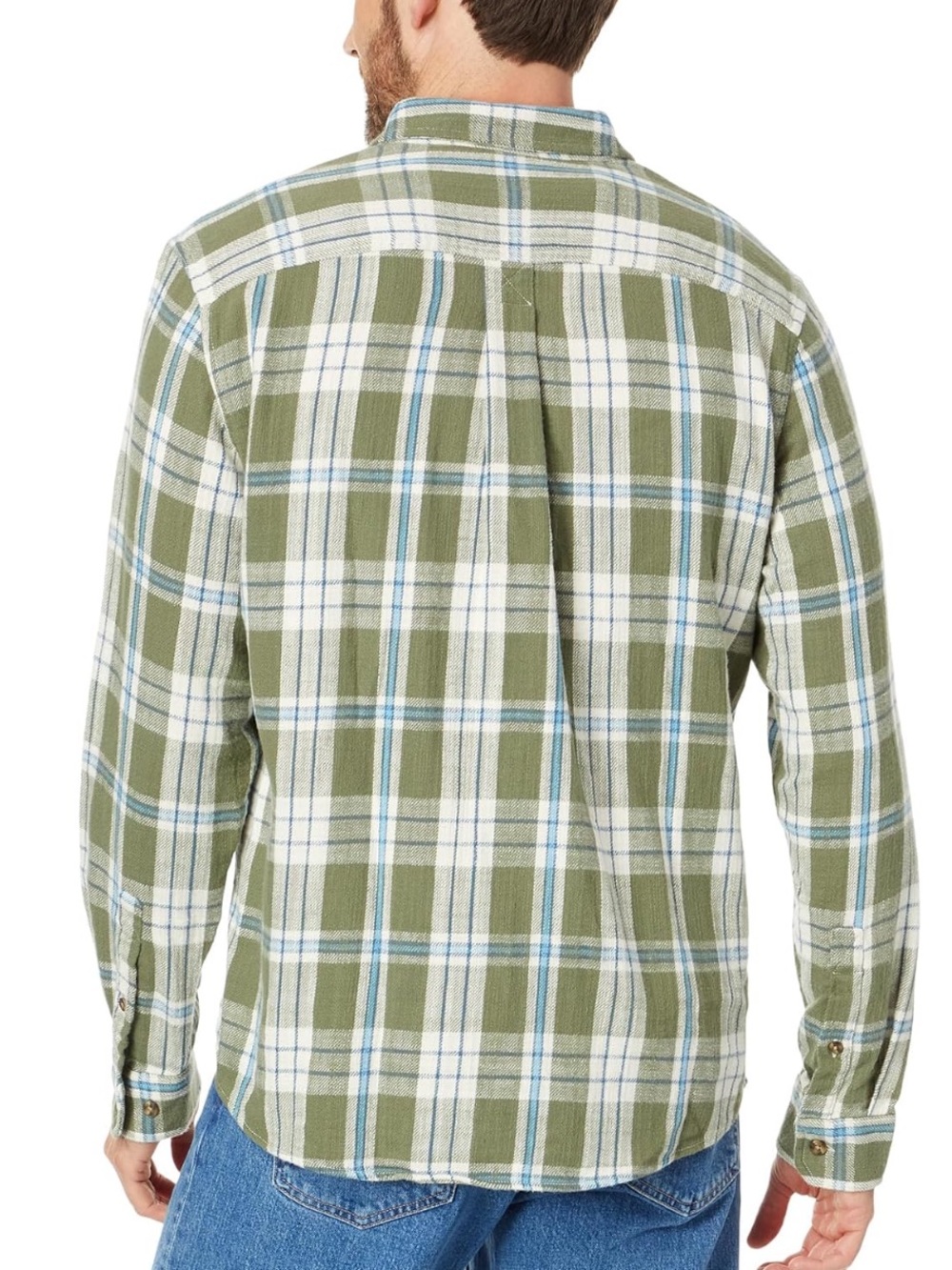 L.L.Bean 1912 Field Flannel Plaid Shirt Slightly Fitted Deep Olive XXL NWT - Picture 3 of 15
